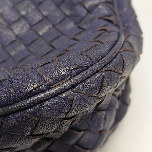 Lambskin Top Handle Bag Blue