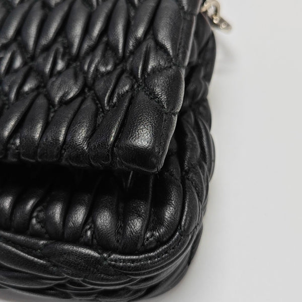 Crystal Quilted Lambskin Black
