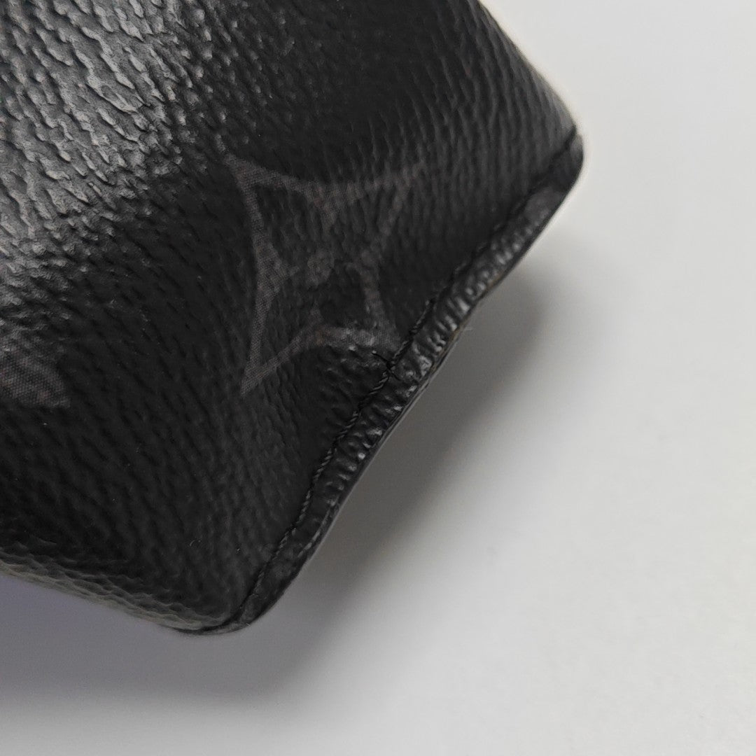 Pochette Voyag MM Monogram Coated Canvas Black