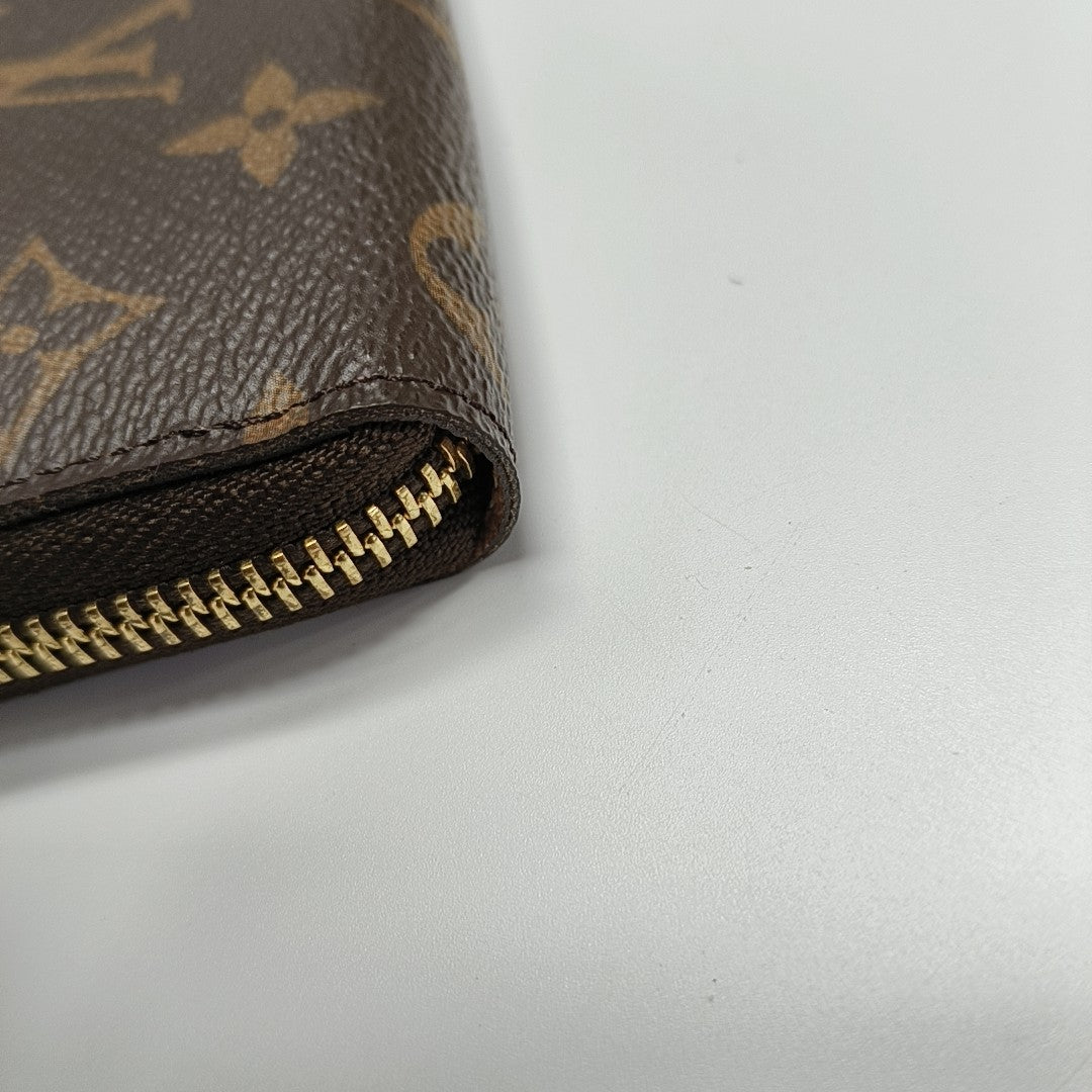 CLÉMENCE Monogram Coated Canvas Brown Wallet