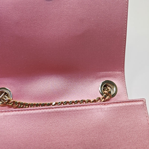 Silk Satin Shoulder Bag Pink