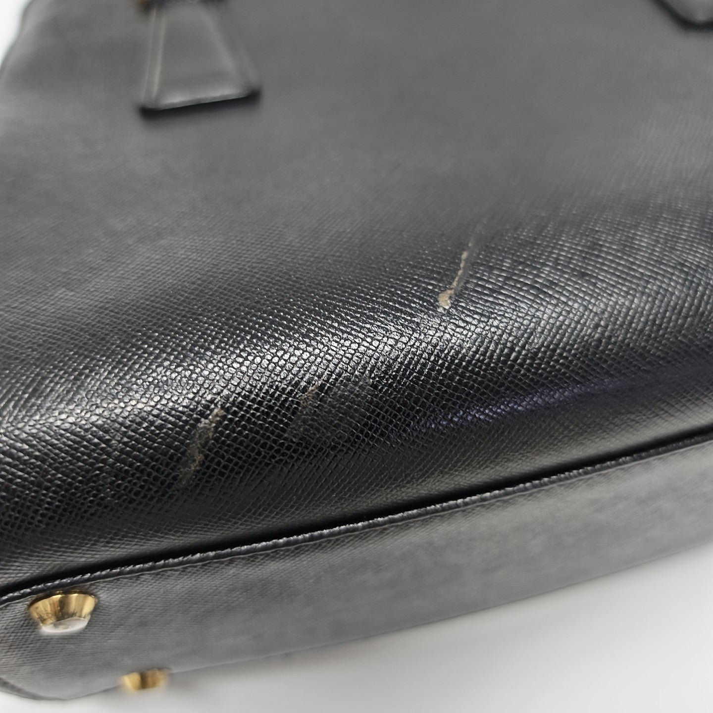 Calfskin Top Handle Bag Black