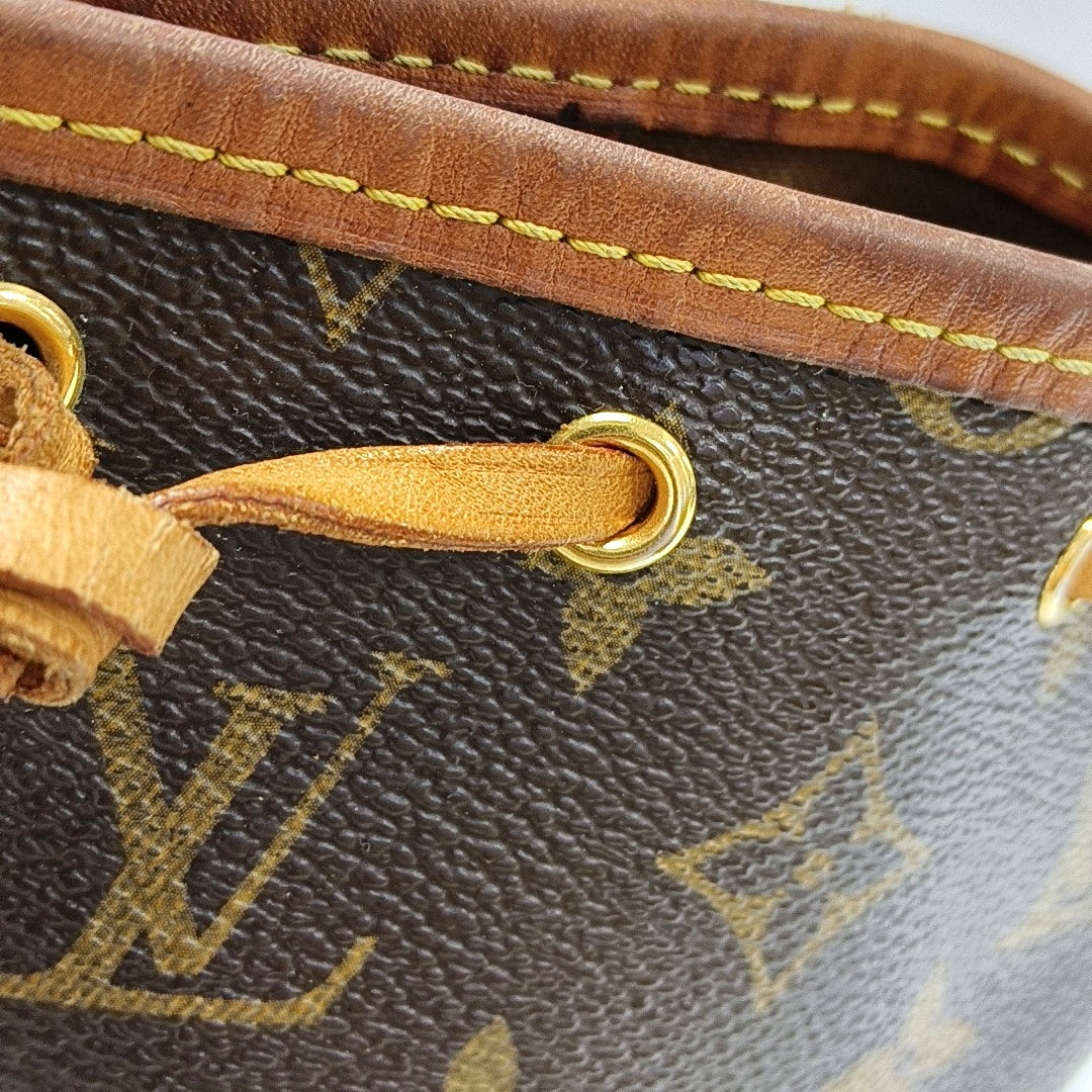 NÉONOÉ Nano Monogram Coated Canvas Brown