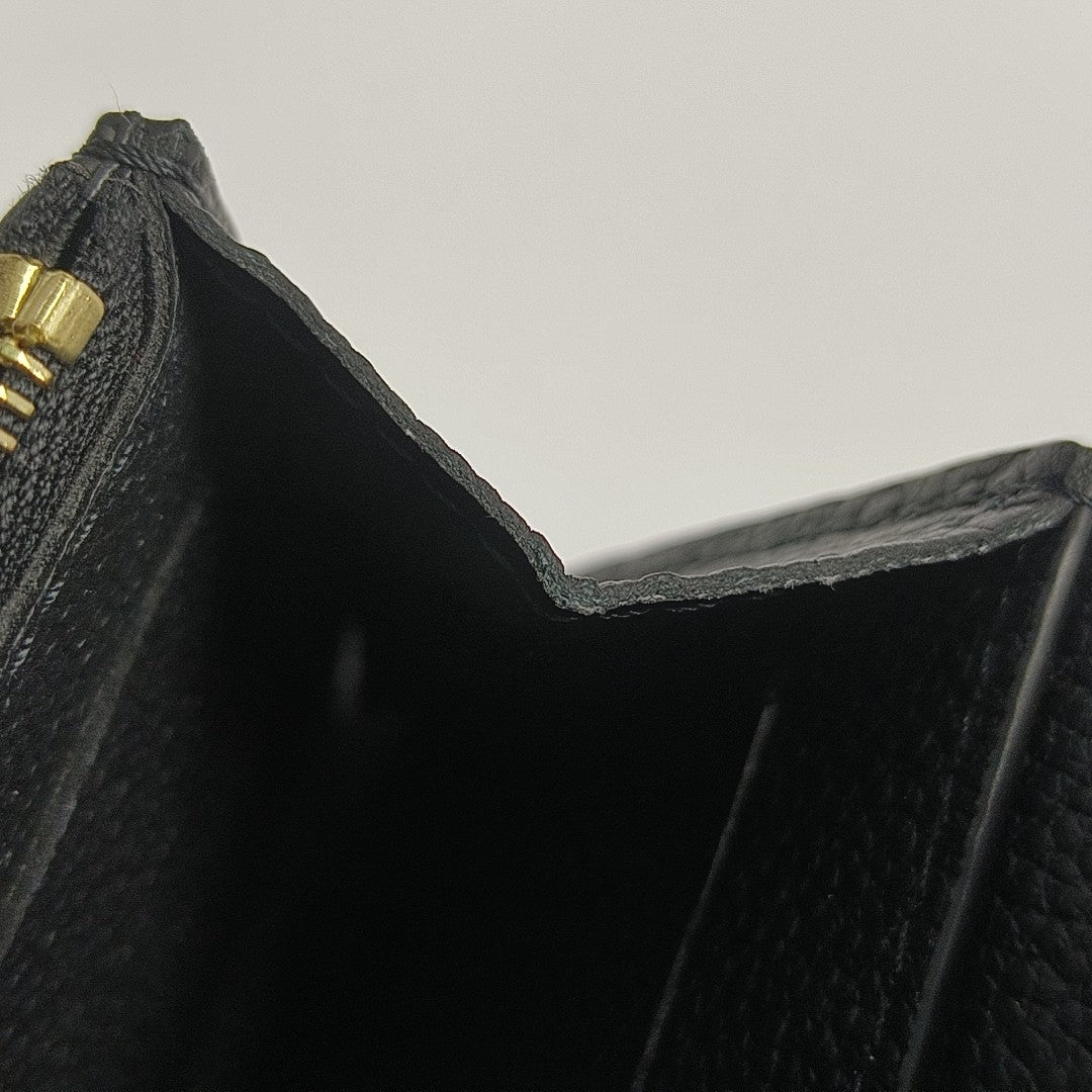 ROSALIE Monogram Calfskin Black Wallet