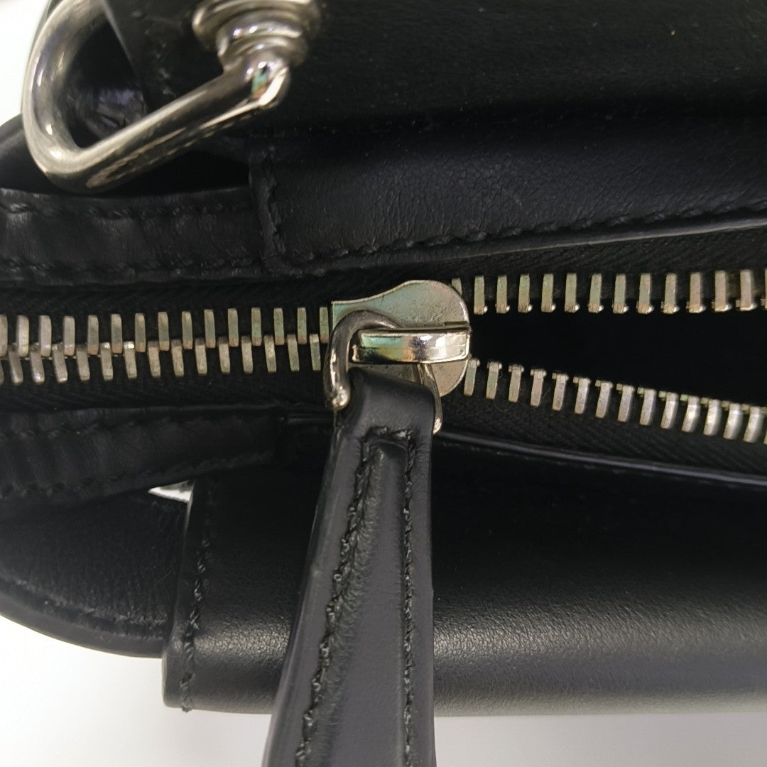 Peekaboo Large Calfskin Black