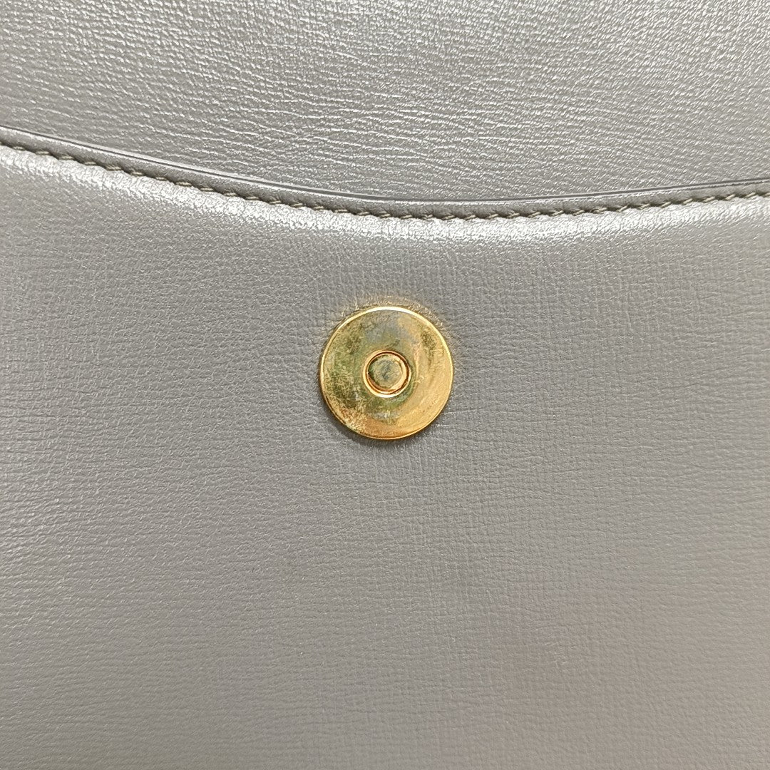 GG Ring Small Calfskin Gray