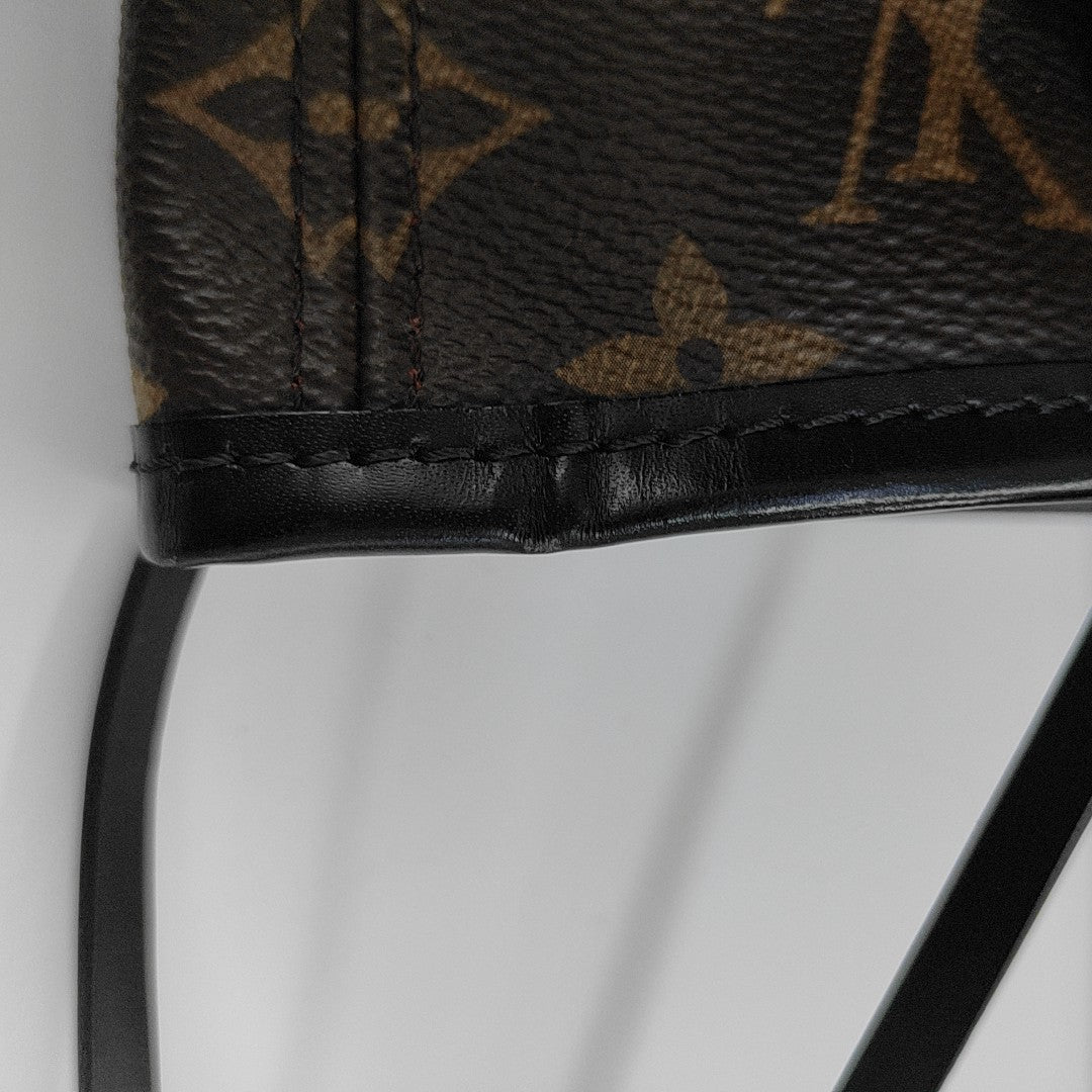 NEVERFULL MM Monogram Coated Canvas Brown