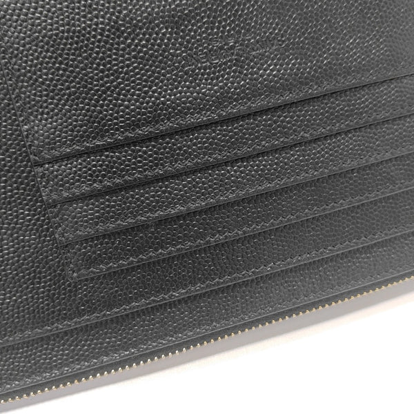 CASSANDRE Large Chevron Calfskin Black