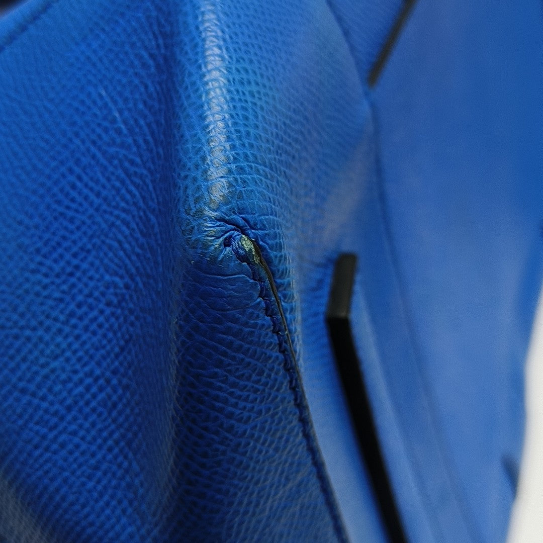 Calfskin Shoulder Bag Blue