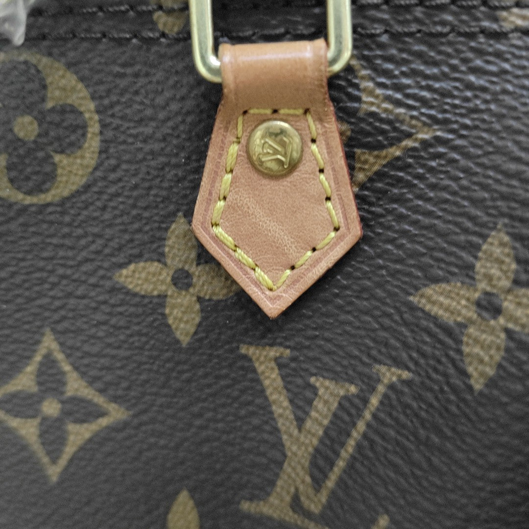 SPEEDY Nano Monogram Coated Canvas Brown