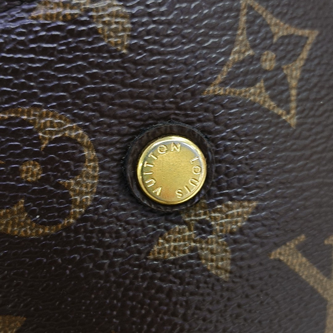 MONTAIGNE BB Monogram Coated Canvas Brown