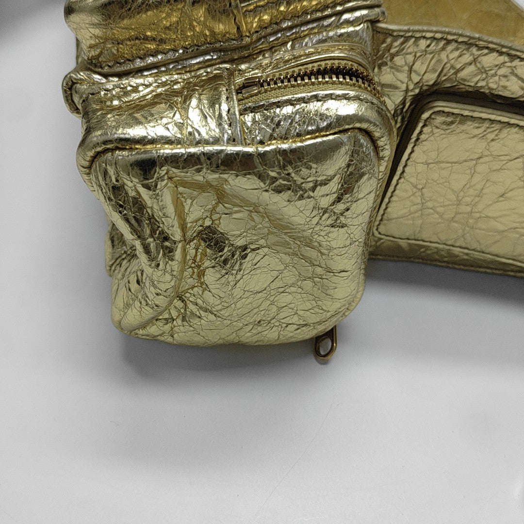 Lambskin Shoulder Bag Gold