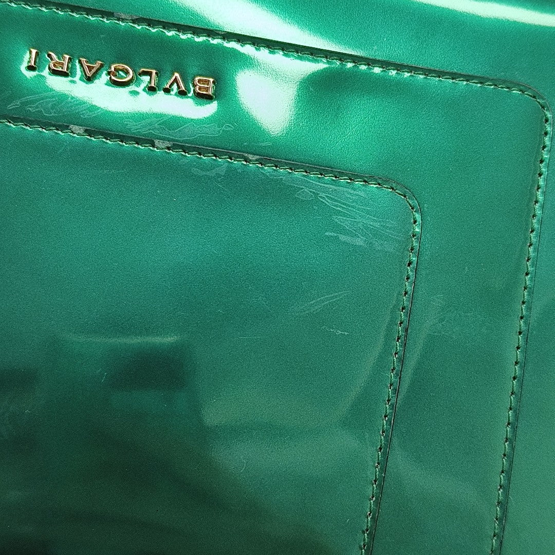SERPENTI FOREVER Medium Patent Leather Green