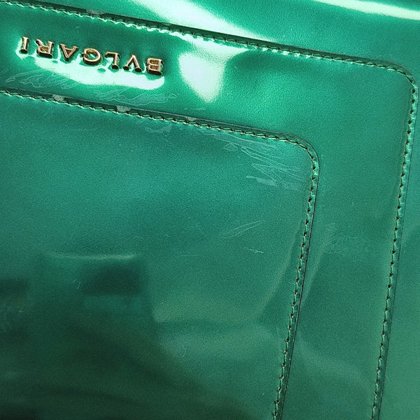SERPENTI FOREVER Medium Patent Leather Green