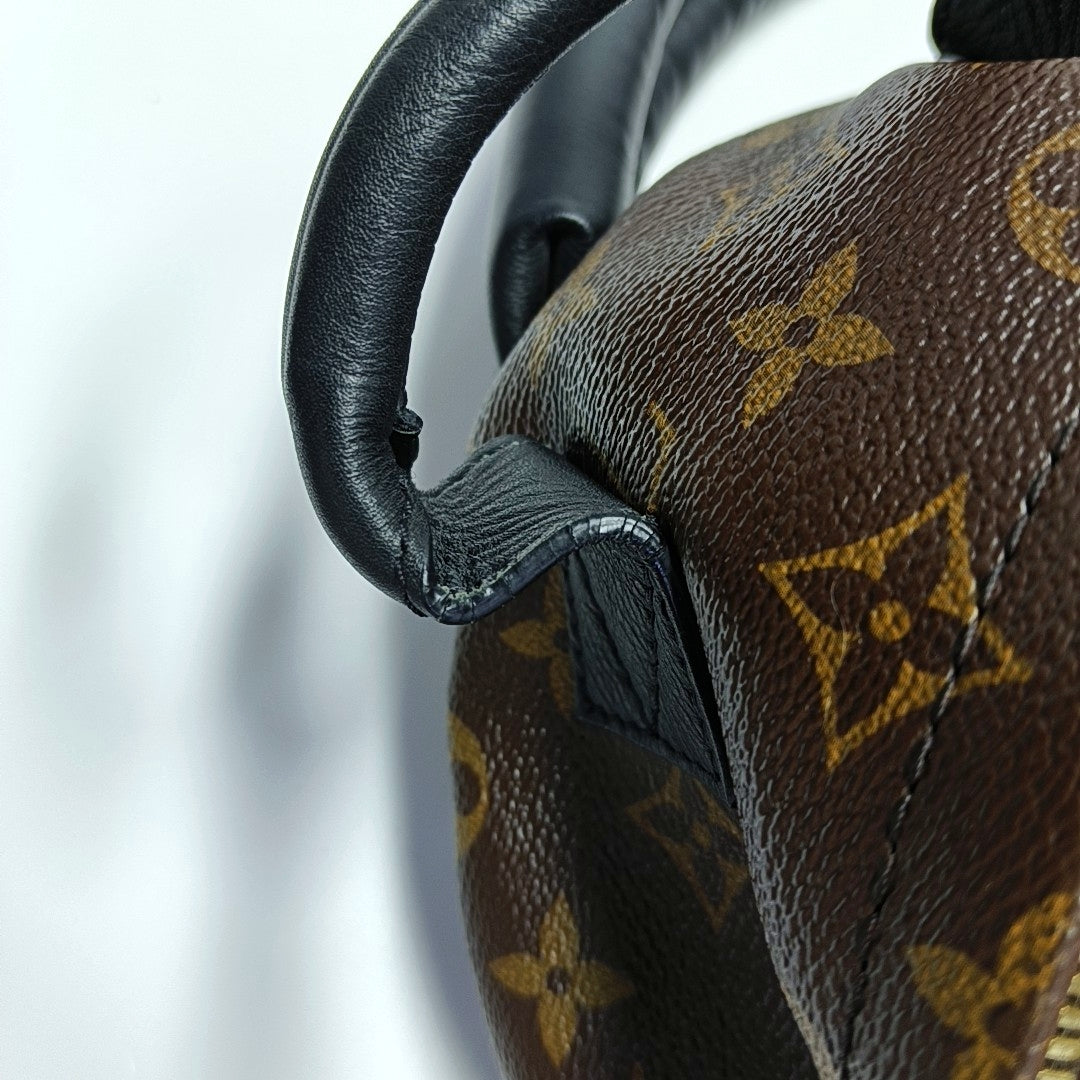 PALM SPRINGS PM Monogram Coated Canvas Brown