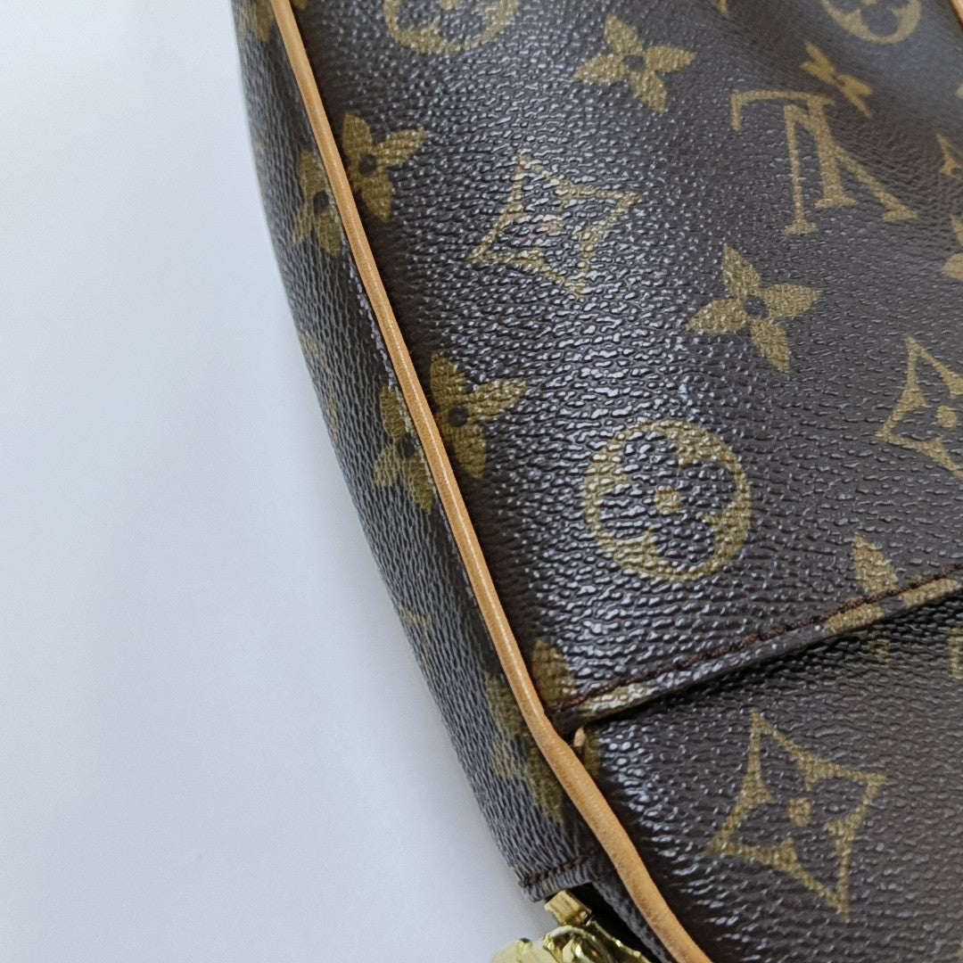 GANGE Monogram Coated Canvas Brown