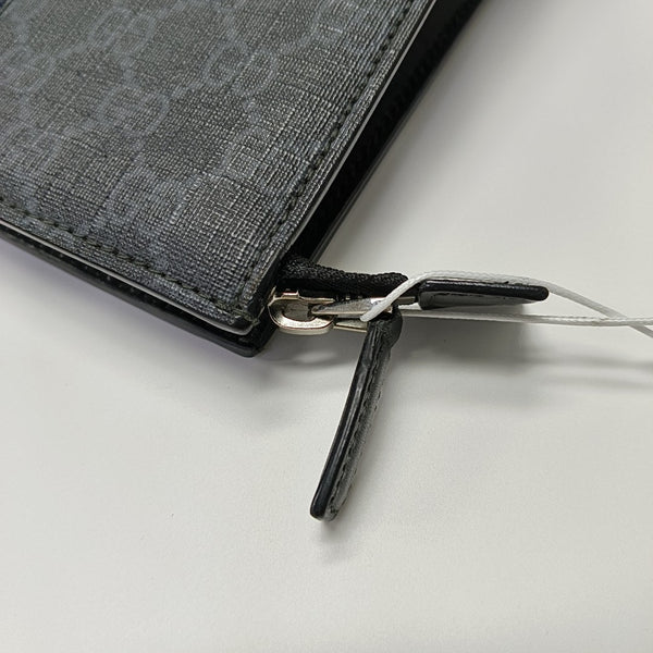 GG Supreme Monogram Coated Canvas Gray