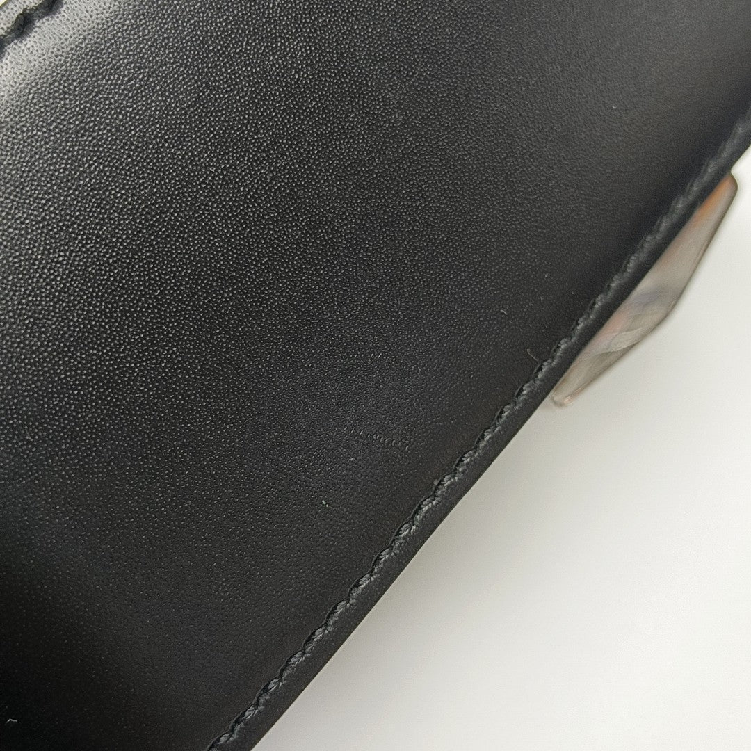 Calfskin Shoulder Bag Black
