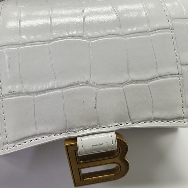 Hourglass XS Calfskin White