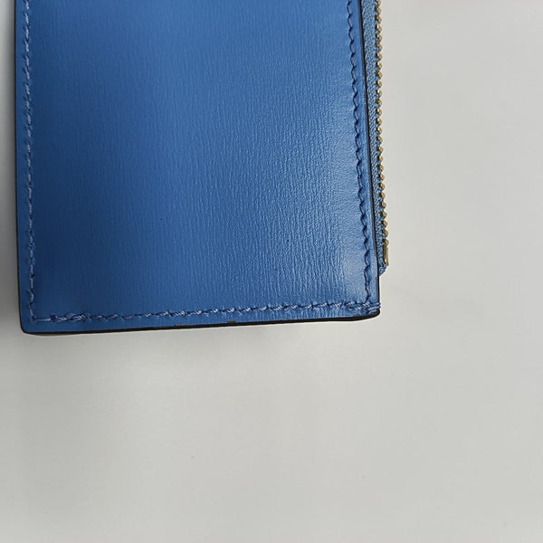 Monogram Calfskin Wallet Blue