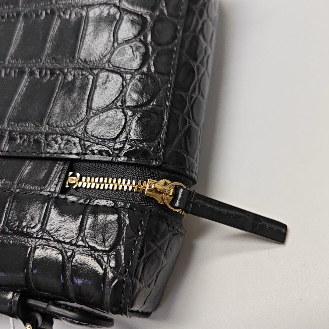 Quilted Calfskin Shoulder Bag Blue