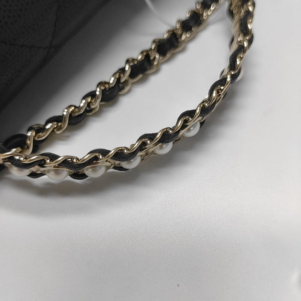 WOC Quilted Grained Calfskin Black