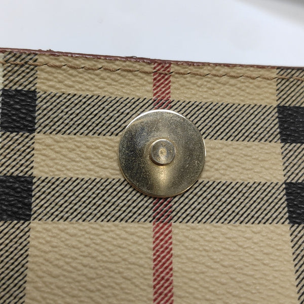 Coated Canvas Top Handle Bag Brown