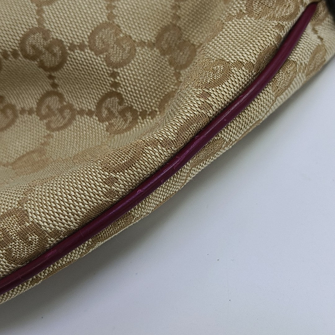 Monogram Canvas Shoulder Bag Beige