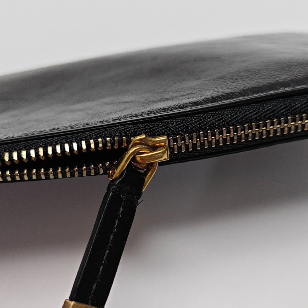 Calfskin Shoulder Bag Black