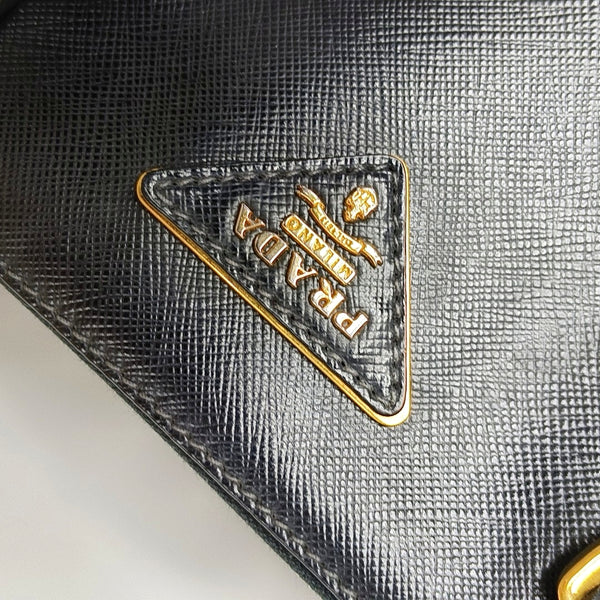 Galleria Saffiano Calfskin Black