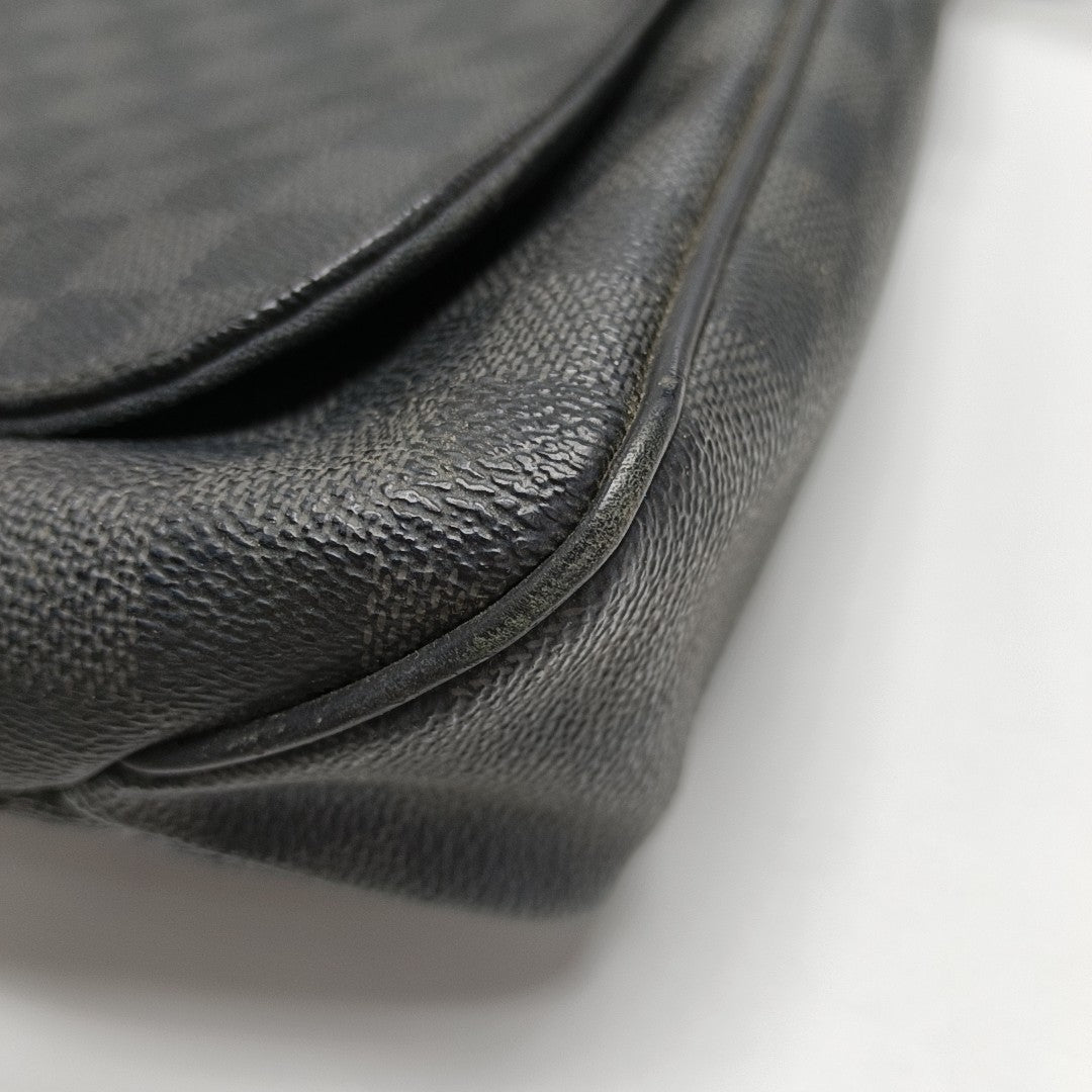 DISTRICT MM Damier Graphite Coated Canvas Gray