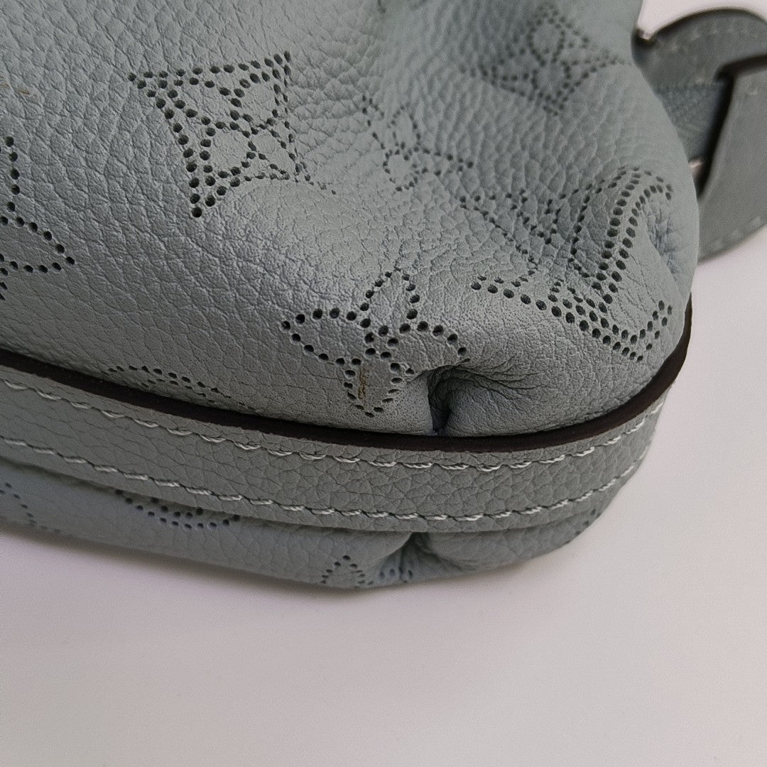 SCALA Mini Monogram Calfskin Blue