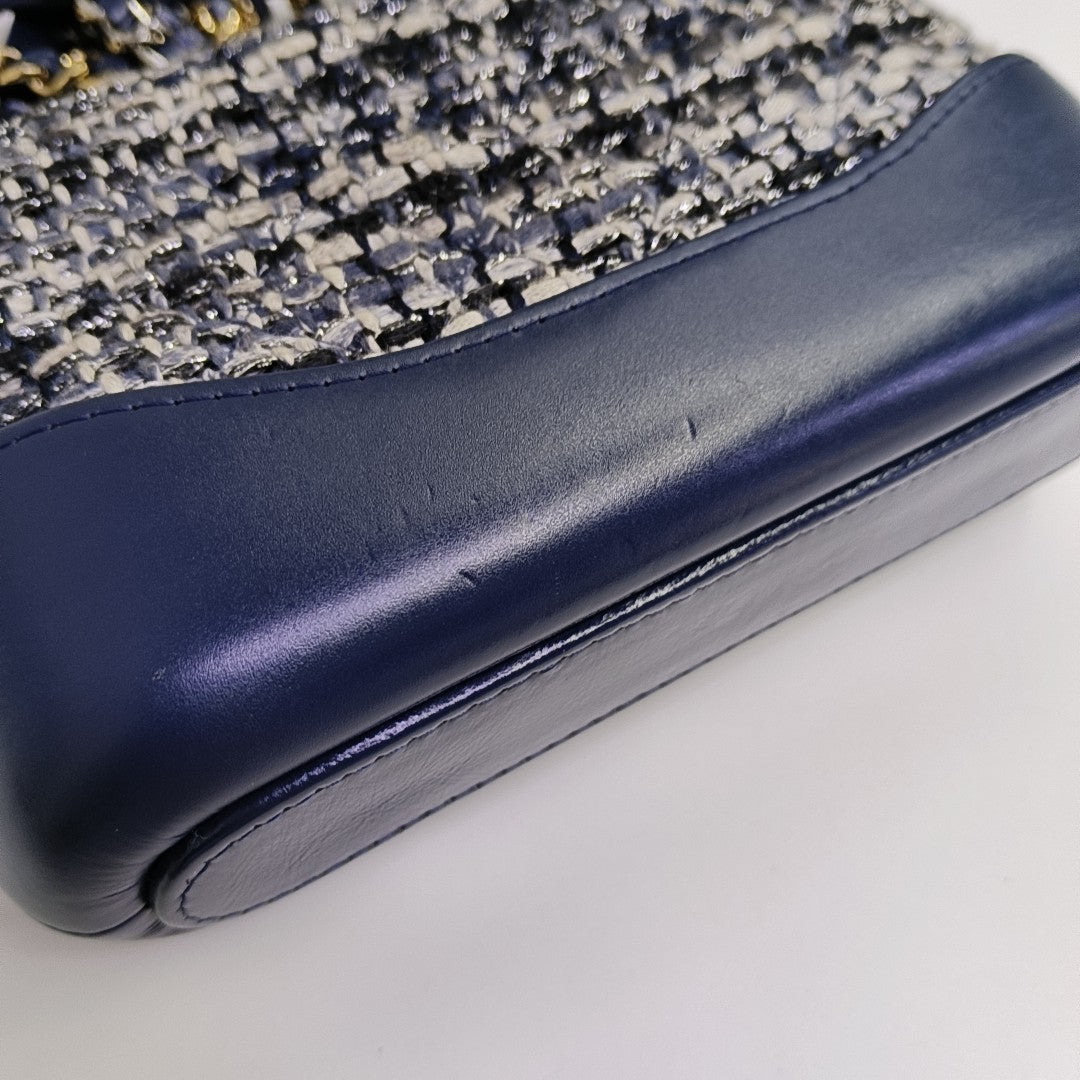GABRIELLE Mini Quilted Calfskin Blue