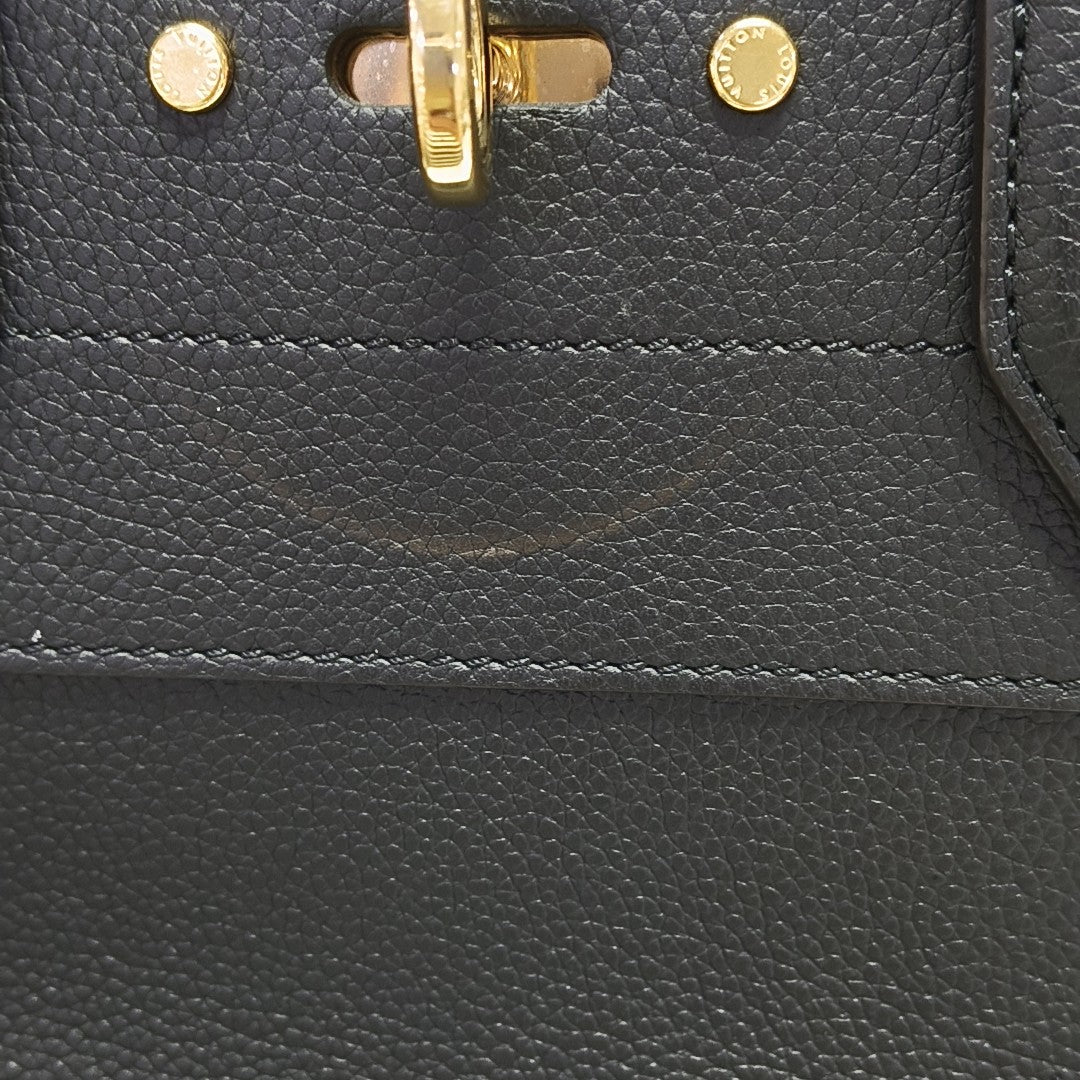 CITY STEAMER PM Calfskin Black