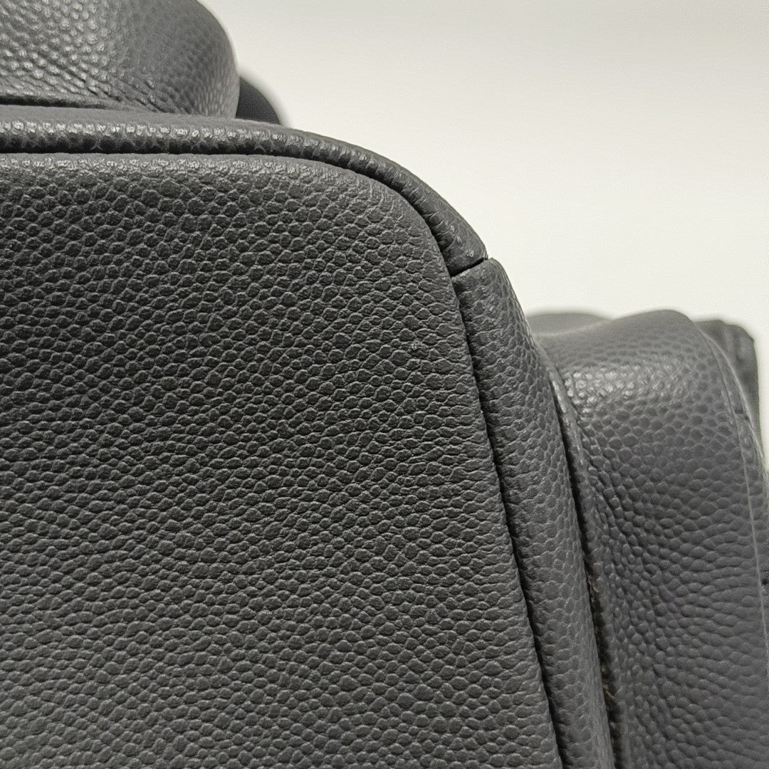 DUMA Quilted Grained Calfskin Gray