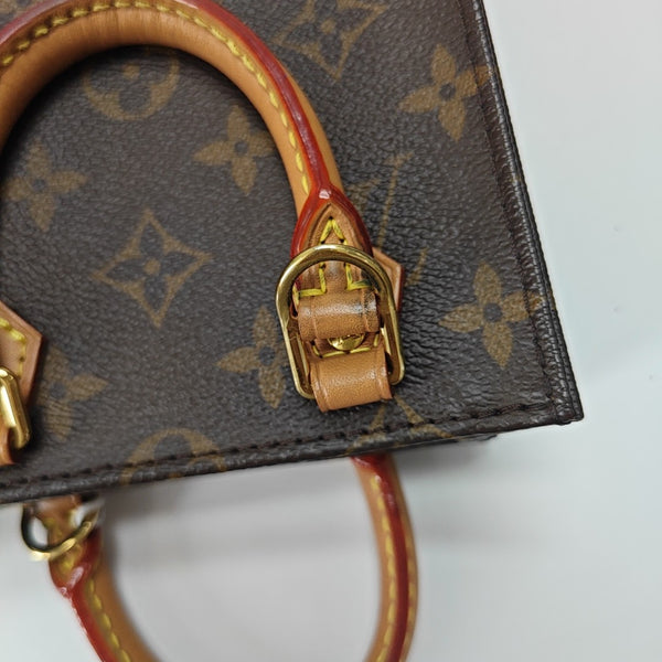 SAC PLAT Mini Lona Monogram Revestida Marrón