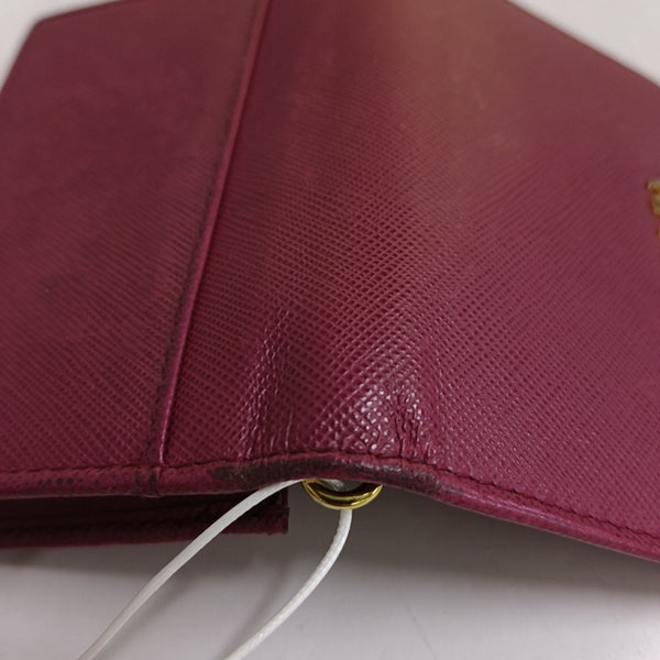 Saffiano Calfskin Card Holder Red