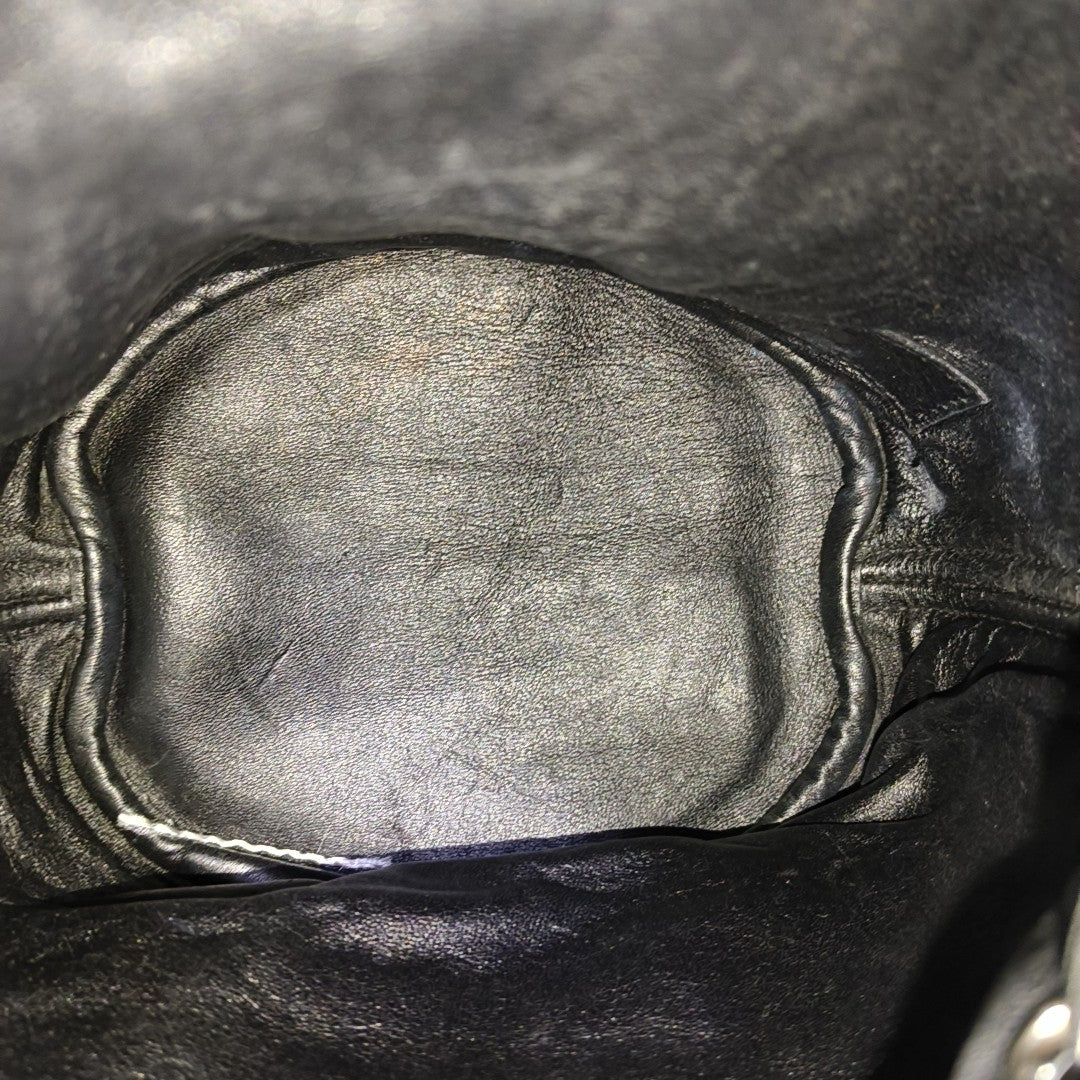Suede Bucket Bag Black