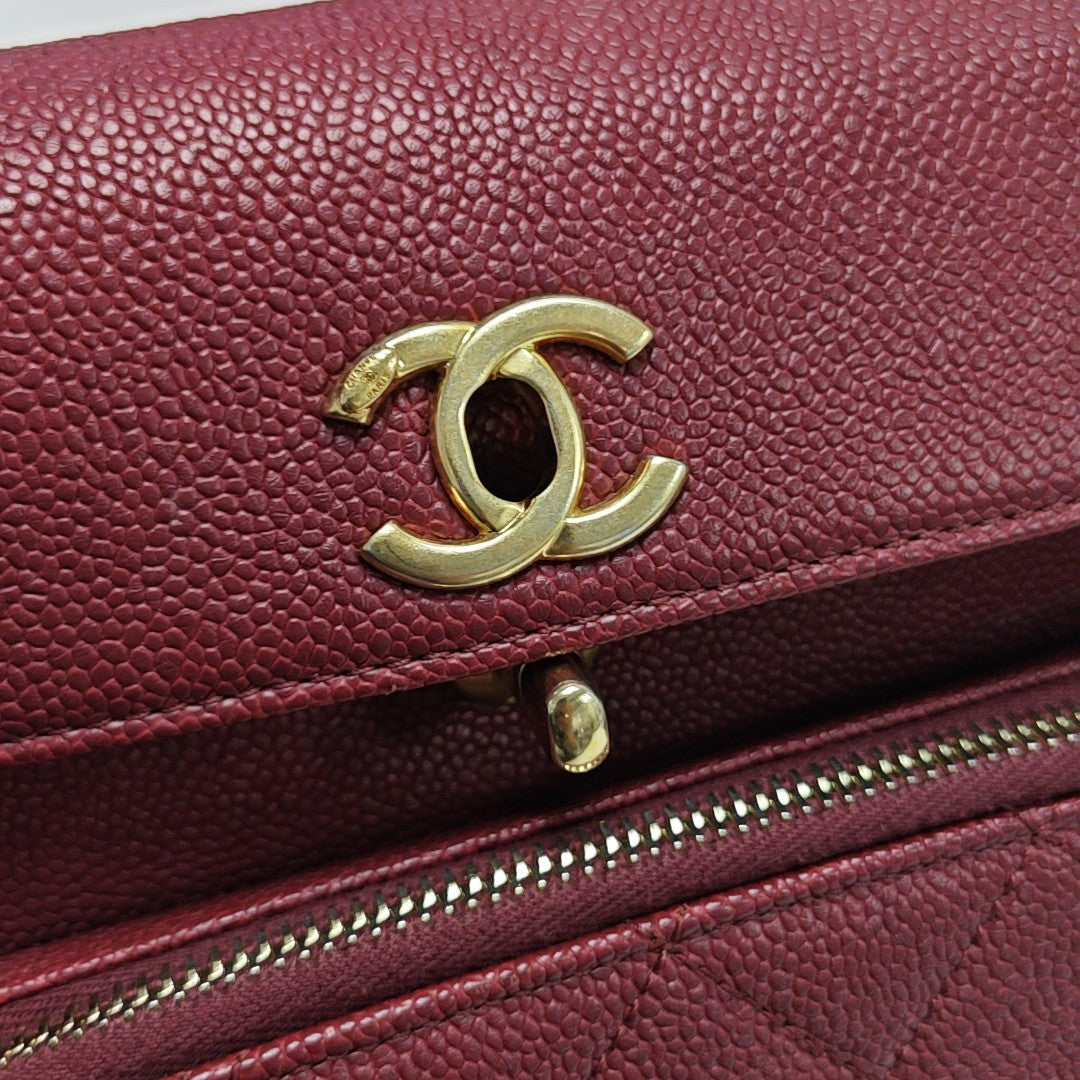Grained Calfskin Red