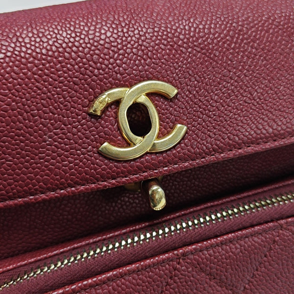 Grained Calfskin Red