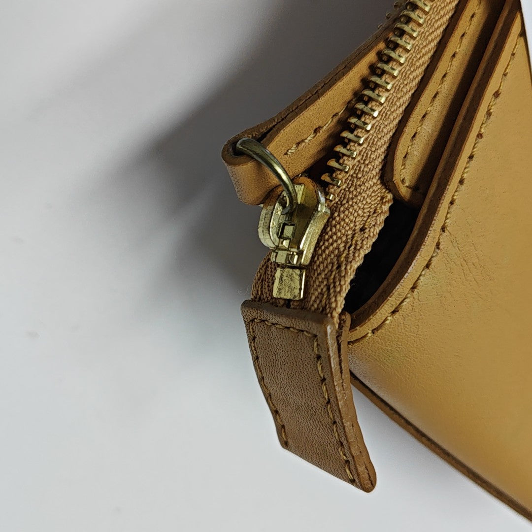Calfskin Top Handle Bag Brown