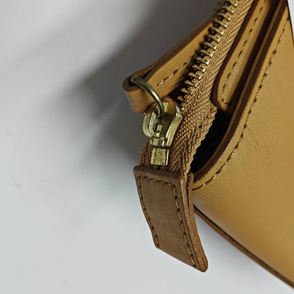 Calfskin Top Handle Bag Brown
