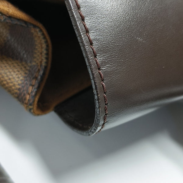 SOHO Damier Ebene Coated Canvas Brown