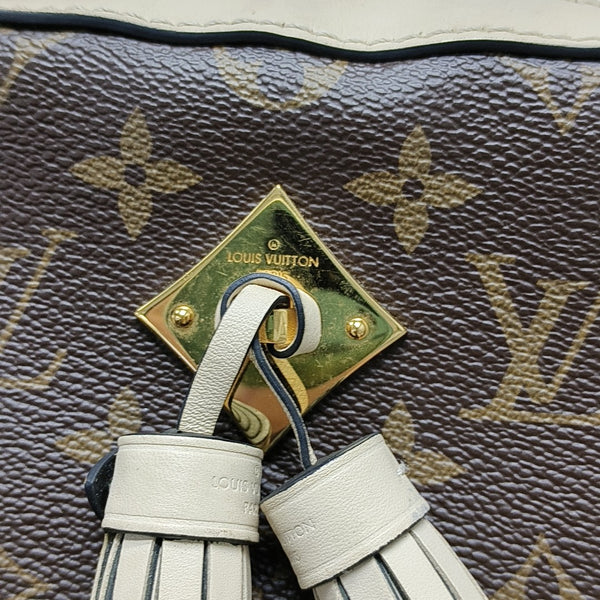 SAINTONGE Monogram Coated Canvas Brown
