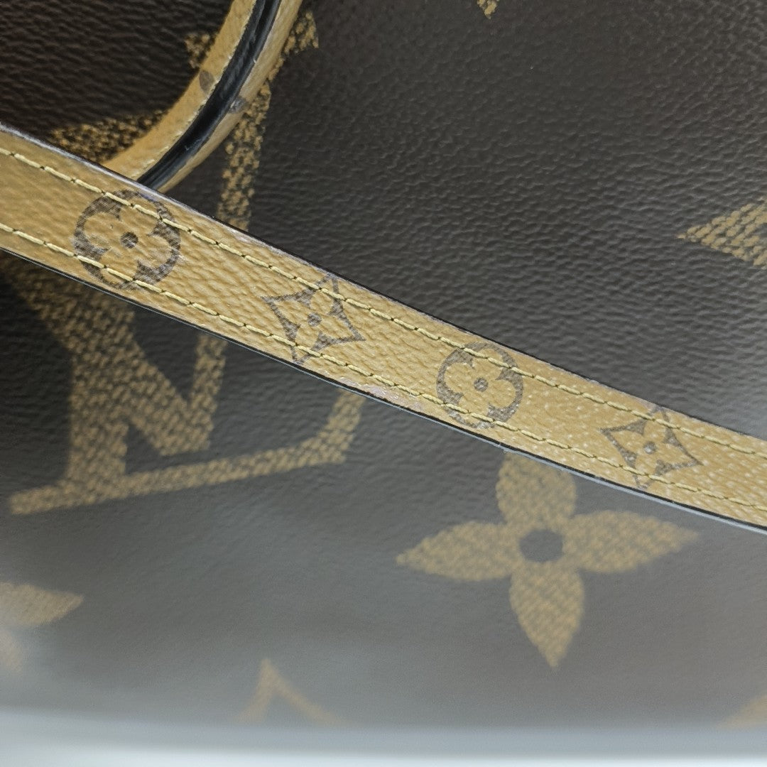 ONTHEGO GM Monogram Coated Canvas Brown