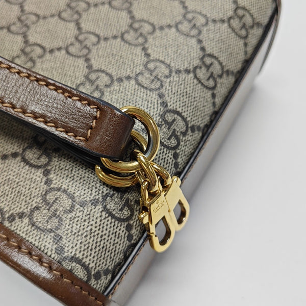 Retro Mini Monogram Coated Canvas Beige
