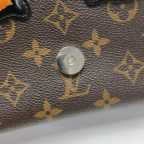 Monogram Coated Canvas Top Handle Bag Red