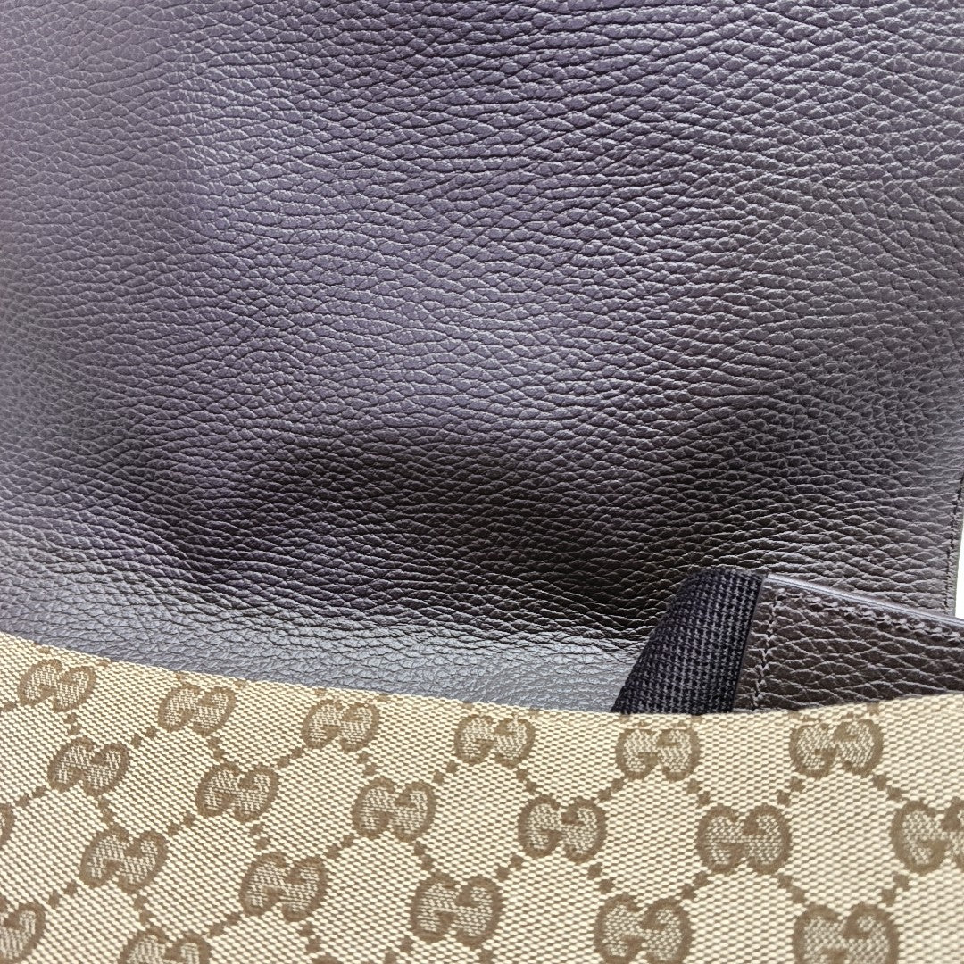 Monogram Canvas Crossbody Bag Brown