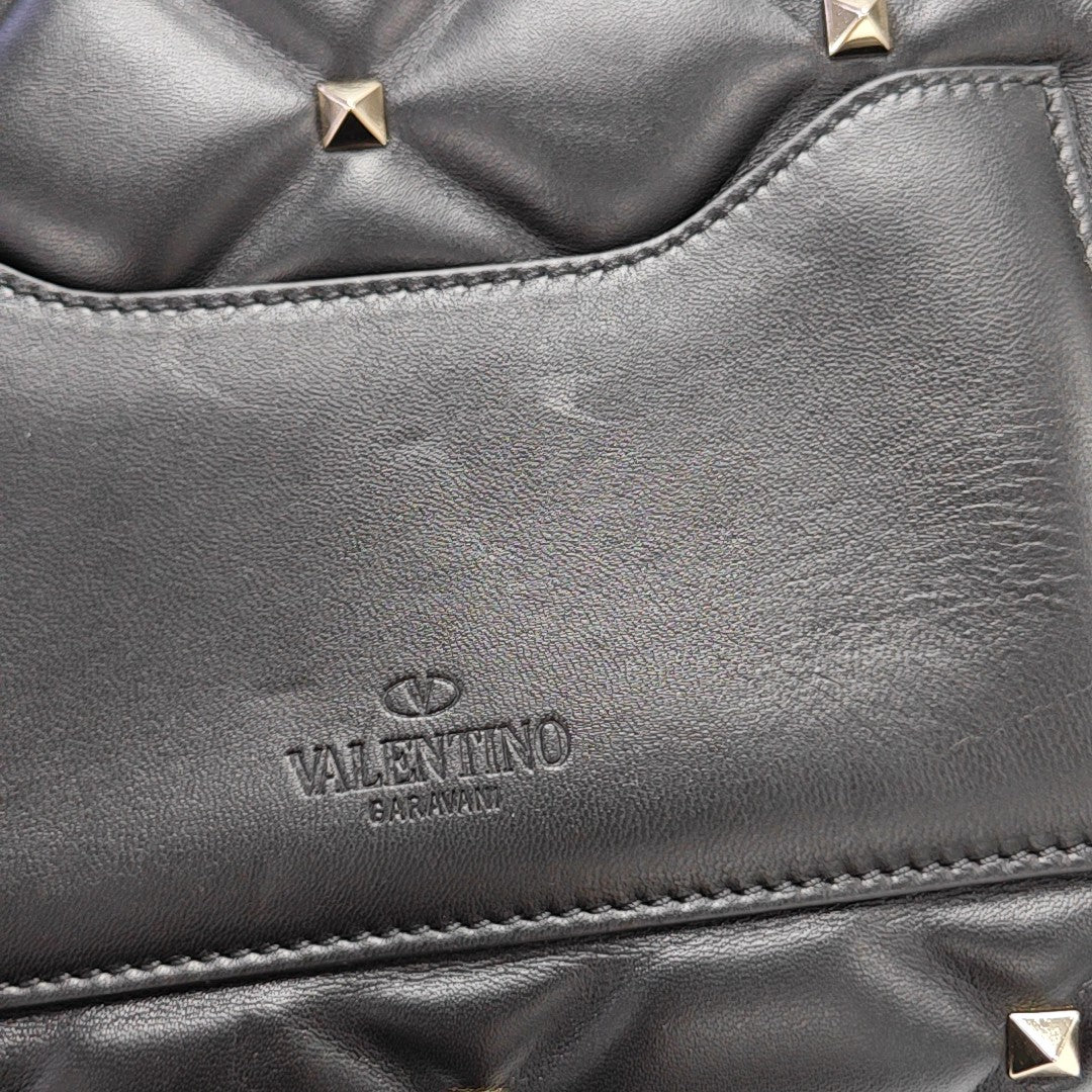 Candystud Quilted Lambskin Black