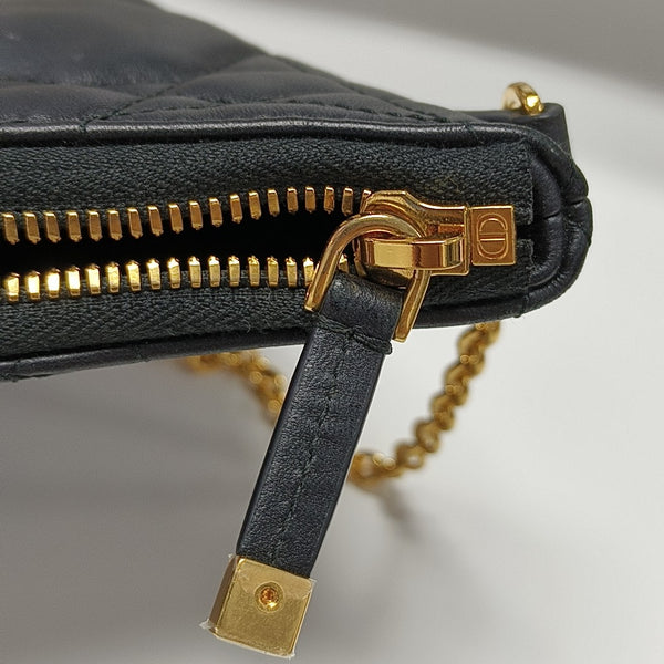 Miss Caro Mini Cannage Lambskin Black